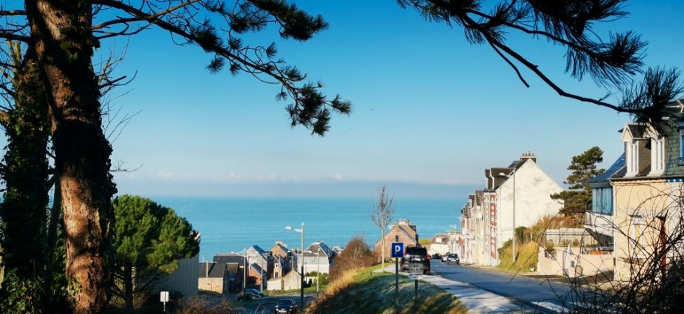 Maison en briques vue sur mer à Ault